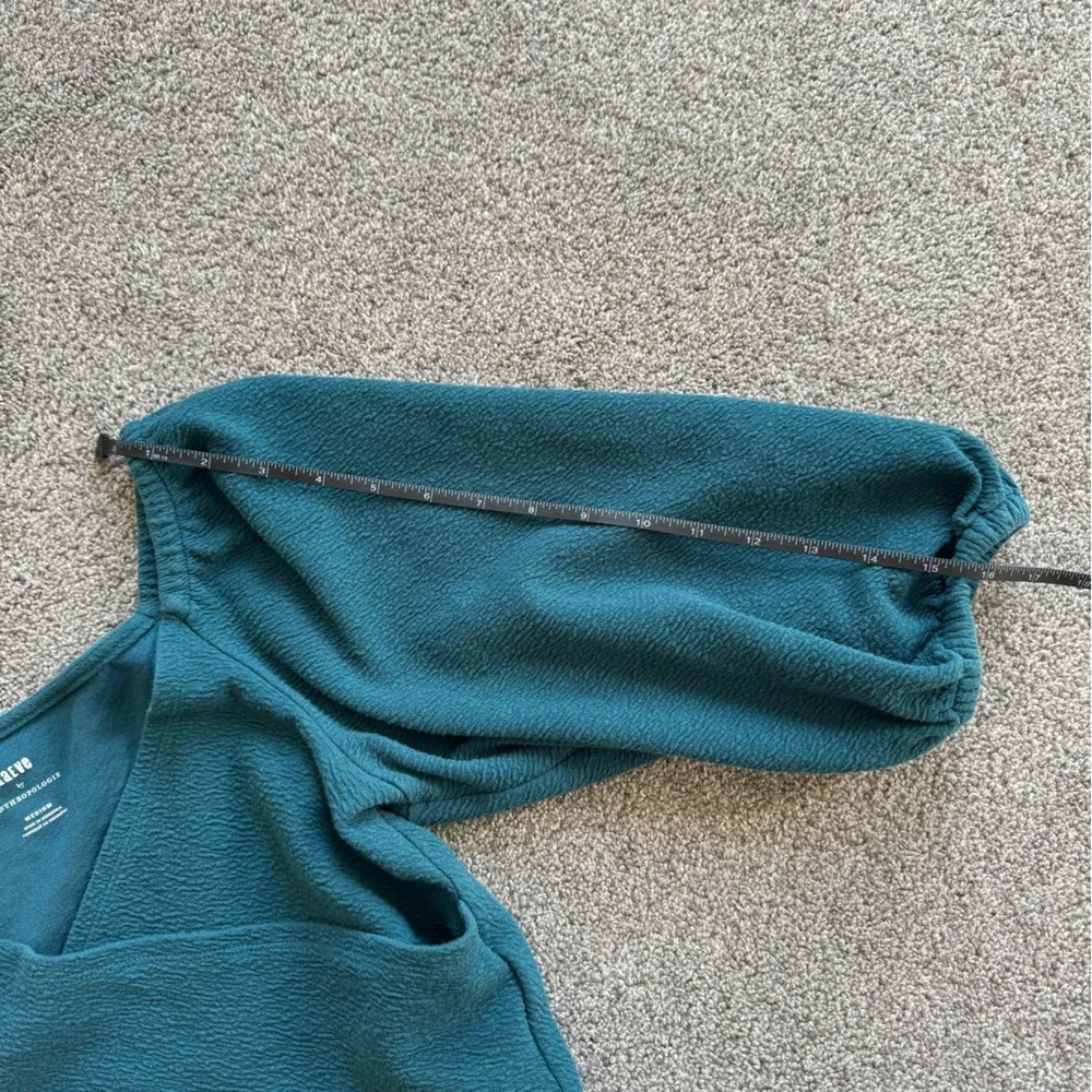 Maeve Teal Wrap Crop Top - Picture 10 of 12